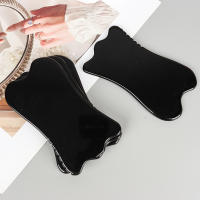 Gua Sha De Obsidiana Grande Herramienta De Cuidado De La Piel Y Masaje De Cristal Negro Para Elevación Del Piel Tamaño 120*70 Mm Peso 95 G - details 5