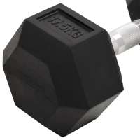 vidaXL Mancuerna hierro fundido 17,5 kg - details 4