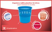 Banner - Papelera rejilla plastico