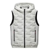 Chaleco Sin Mangas Para Hombre Con Capucha Cuello Erguido Multicolor Caliente Otoño Invierno Casual Zipper Estilo Regular - details 7