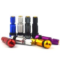 4pcs Valvulas De Neumáticos Para Coche Y Motocicleta Universal De Aluminio Sin Tubo Cubiertas De Boquilla De Goma Negro Plateado Gris - details 0