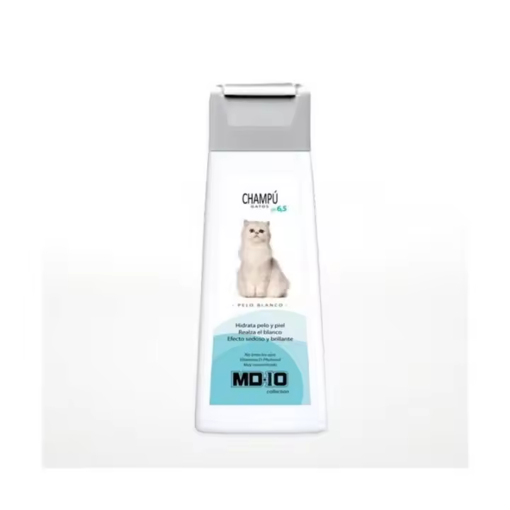 Champú para Gatos Pelo Blanco 300 ml - Intensifica el Blanco Natural - Sin Decoloración. MD-10 - 1