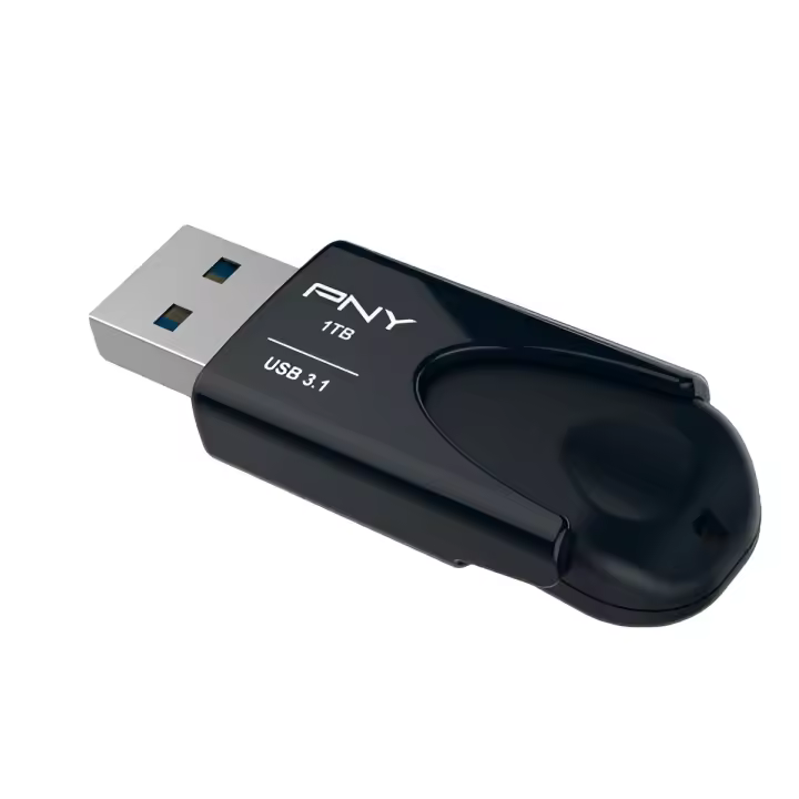 Usb flash drive 1tb pny attache 4 3.1 80mb/s fd1tbatt431kk-ef - 1