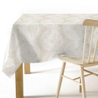 Mantel Hulehule Tex - Estampado Resistente al Agua Diseño Innovador Anti manchas PVC Arnedo Crema - details 0