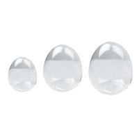 Florero de vidrio suculento de escritorio, globo de vidrio transparente, maceta de vidrio suculenta para mesa, plantador de plantas de aire suculentas - details 0
