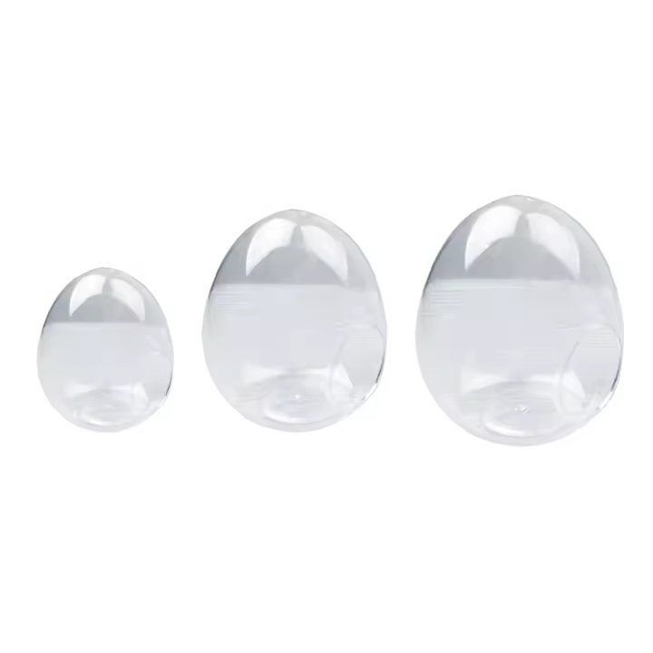 Florero de vidrio suculento de escritorio, globo de vidrio transparente, maceta de vidrio suculenta para mesa, plantador de plantas de aire suculentas - 1