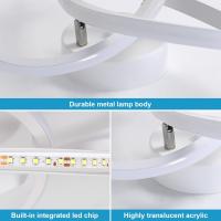 Panel de Tecnología LED Moderno, Tecnología LED 20W Blanco Moderno, Tecnología de Decoración Floral para Dormitorio Cafetería, Pasillo Balcón, 24 x 11CM, 6500K Blanco [Clase de Eficiencia Energética] - details 5