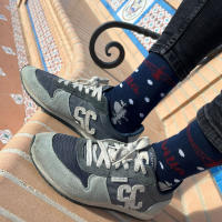 Calcetín Hombre Divertido Skull Socks Sevilla Azul Algodón Unisex Ropa Textil Varias Tallas - details 0