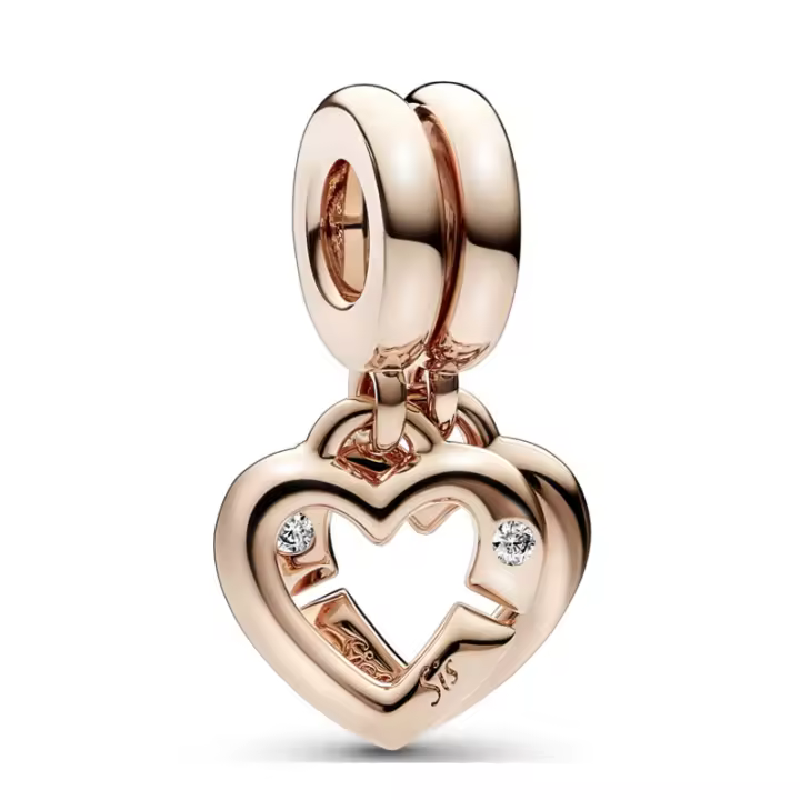Pandora MomentsCharm Colgante Corazones de Hermanas 789538C01 , para Mujer - 1