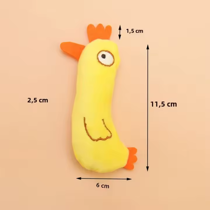 Juguete Para Morder De Peluche Para Mascotas Juguete Interactivo Divertido Resistente Al Masticar Para Perros Y Gatos - 1
