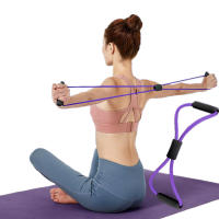 Banda De Resistencia Para Fitness Ejercicio De Elasticidad Cuerda De Pull Para Gimnasio Entrenamiento De Ejercicios De Pies Y Tobillos 4 Tubos Pedal Anclador - details 11
