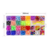 Kit de Gomitas Pulseras Gomas, DIY Gomas para Hacer Pulseras, Comitas Elásticas Plásticas Cuantas para Collares de Colores Goma con Telar de Juguete para Niños de Anillos y Collares de Bricolaje Manualidad - details 1