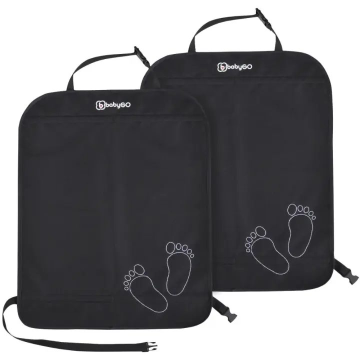 Protetor de assento babyGO Kick Mat Black - 1