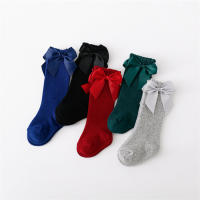 Lawadka 5 Pares De Calcetines Largos Para Niñas Infantil Princesa De Talla 0-7 Años Algodón Con Lazo Moda Invierno Calcetines Para Niñas - details 1