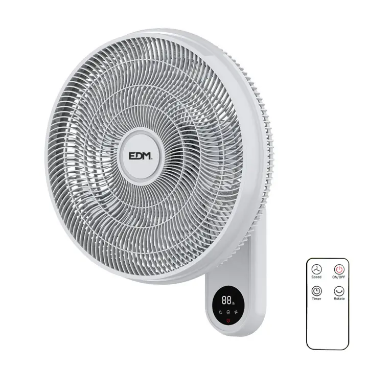 VENTILADOR DE PARED BLANCO EDM 33527  50W  40CM - envío desde ESPAÑA en 24/48h. - 1