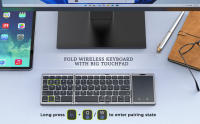 Teclado Bluetooth Plegable Seenda Para PC Mac Smartphone Windows iOS Android Recargable Portátil Con 63 Teclas Estilizado En Inglés - details 1