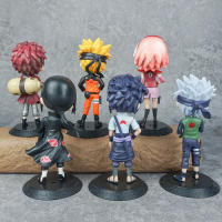 6pcs Figuras De Anime Naruto 15cm Kawaii Uzumaki Hatake Kakashi Gaara Uchiha Sasuke Qposket Modelo PVC Juguete Coleccionable Regalo - details 2