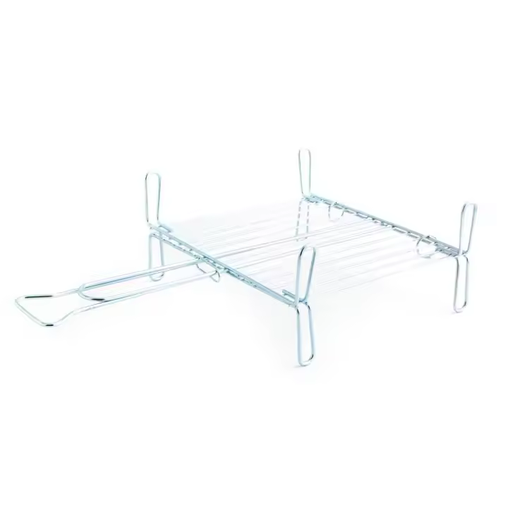 QUID PREPARA BBQ Parrilla Doble Acero 40X40CM Acero Metalizado - 1