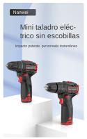Nanwei 12V Mini Taladro Eléctrico Recargable De Líquido De Iones De Litio Multifuncional Herramienta De Mano Para El Hogar Con Broca Y Luz LED - details 0