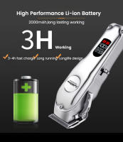 Profesional Dog hair Clipper todo metal recargable PET trimmer Gato máquina de afeitar Cúter Puppy grooming haircut Bajo noice - details 8