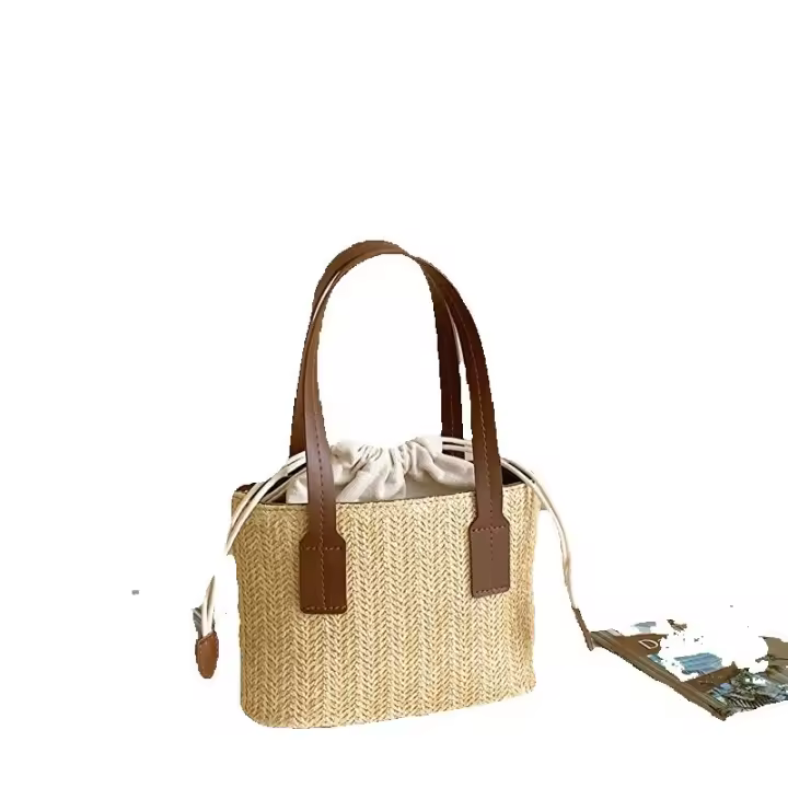 Bolso de Ratán, Bolso de hombro,Bolso de Playa Bolso de Verano, Bolso de hombro Bolso de ASA superior Bolso - 1