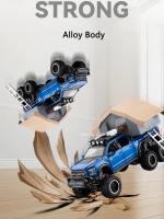 Modelo De Coche De Camping RV F150 Raptor 1/24 Escala Con 6 Puertas Abiertas Juguete De Metal Para Niños Regalo De Cumpleaños Con Luz Y Sonido - details 4