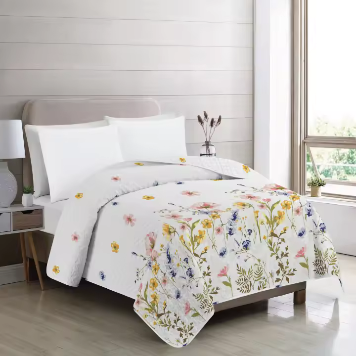 Vivid Torral by Rutes  - Colcha Bouti Verano Santino Estampada Reversible (No Incluye Fundas De Cojines) Poliéster, Fresquita, Transpirable, Diseño, Primavera, Verano - 1