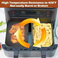 Reinversiones de silicona para freidora de Aire Foodi AF300UK, AF400UK, 2 UDS., accesorios para freidora de aire de Doble Zona, silicona reutilizable - details 3