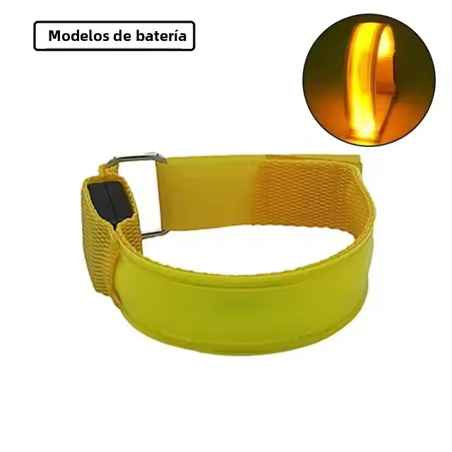 Armband LED De Batería Para Deportes Al Aire Libre Luz De Seguridad Para Correr De Noche En La Mano Rodilla Y Pies Verde Azul Rojo - 1