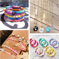 Kit De Hacer Pulseras Con 4200 Piezas De Cuentas De Arcilla Polimérica En 28 Colores Cuentas Planas Y Redondas Para Joyería Para Niñas - details 2