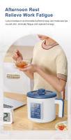 Cocina Eléctrica Doble Capa Para Arroz Y Verduras Con Control Inteligente Antiadherente 220V Para El Hogar Con Enchufe EU - details 6