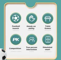 Juego de futbolín portátil, Juego Deportivo Interactive para niños y niños de 7 a 12 años, ideal para Regalos de Fiesta familiar (10 Bolas) - details 2