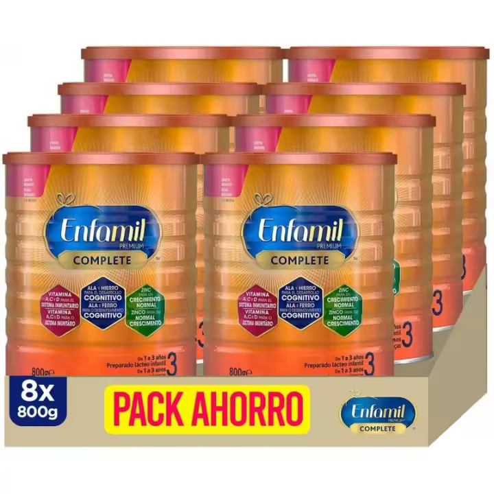 Pack X8 Enfamil Complete 3 - Leche en Polvo para Bebés - 1