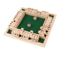 Juego De Dados Shut the Box Tablero De Madera Para 2-4 Jugadores Juego Divertido Con Números 1-10 Juegos De Viaje - details 7