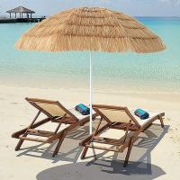 ARISE SHOP-Sombrilla de Playa Plegable,Sombrilla de Exterior con Protección UV,sombrilla de jardín, Piscina, Patio, Redonda,Diámetro 180 x Altura 195 cm - details 3
