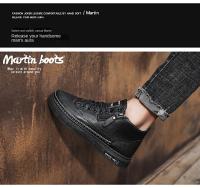Botas De Cuero Para Hombre Alta Top Moda Algodón Zapatos De Tobillo Botines Casuales Negocios Exterior Zapatillas Nuevas Primavera/Otoño - details 2