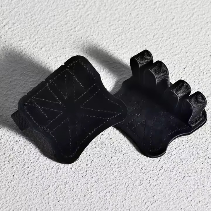 Guantes De Gimnasio De Cuero Antideslizantes Para Levantamiento De Pesas Y Crossfit Con Protección De Muñeca Y Palma Accesorios De Fitness Y Entrenamiento - 1