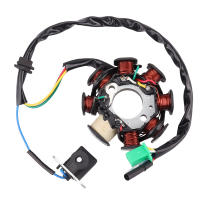 Bobina De Ignición Para Motocicleta Magneto De 8 Bobinas Para GY6 125cc 150cc 152QMI 157QMJ Scooter Móvil ATV Kart Quad Enginio Metal 12V - details 1