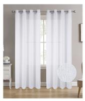 Cortina visillo doris 140x260cm.Decorar para el hogar, sala de estar y dormitorio, estilo americano, 100% poliester.1 panel.Ref：62939 - details 0