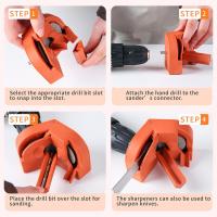 Afilador De Cuchillos Multifuncional Para Broca De Taladro Eléctrico Doble Cara Polimérica Desechable Afinador De Herramientas - details 5