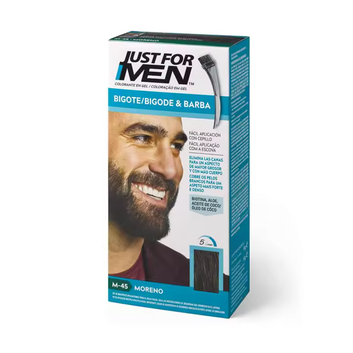 Just For Men Bigote-Barba Moreno 15 ml - 1
