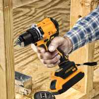 Taladro Atornillador Inalámbrico 2 Velocidades, Motor Sin Escobillas, Batería Li-Ion Recargable 20V, Par Máximo 50Nm, Luz LED - Ideal para Bricolaje​ - details 8