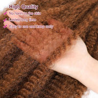 Pelo Sintético Marley Para Tejido De Cabello En Afro Kinky Largo Crochet Extensiones De Fibra Para Crear Peinados Twisted Braiding - details 4