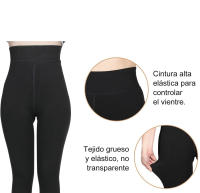Leggins termicos Mujer Invierno - Leggins termicos Mujer - Mallas termicas Mujer Invierno - 800 DEN - Mallas termicas Mujer - Cintura Alta - Talla Unica Mujer Leggings Forro Polar Polainas Cintura Alta Suave Elástico Invierno cálido Pantalones de Control - details 5