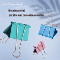 40pcs Clip De Colores Largo Y Fuerte De 19mm Para Escritorio Material De Acero Inoxidable Multiusos Para Documentos Y Entradas De Billetes - details 2