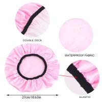 Gorro De Ducha Para Mujer Ajustable Y Reutilizable De Doble Capa Impermeable Interior De EVA Exterior Resistente Al Agua - details 2