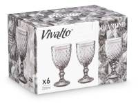 Arte Regal Set 6 Copas de diamante gris 220 ml - details 1