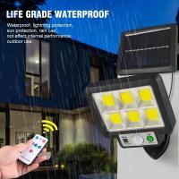Lámpara Solar LED De Pared Split 3 Modos Impermeable Con Sensor De Movimiento Iluminación De Calle Para Jardín Seguridad De Garaje Luz De Pared - details 1