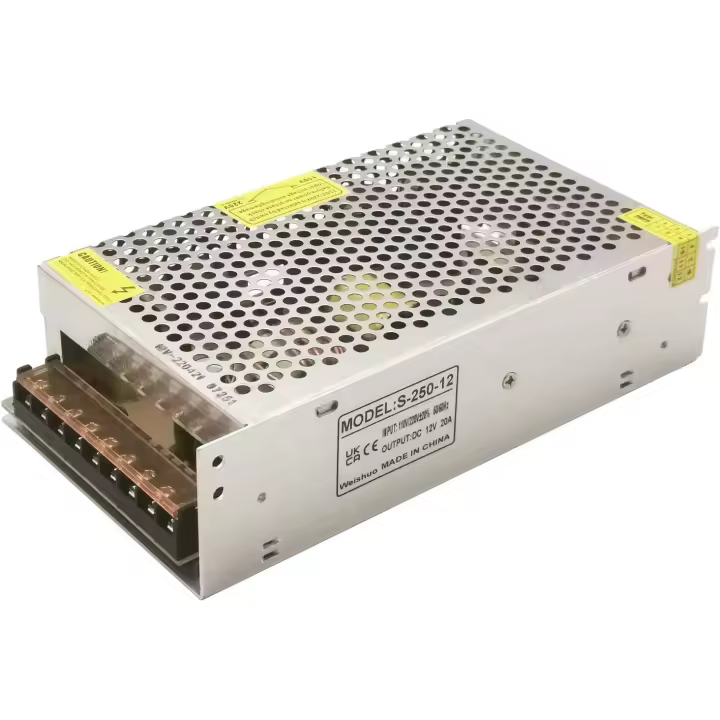 Fuente de Alimentación Conmutada DC 12V AC 110V/220V 20A 240W para CCTV y Luces LED - 1