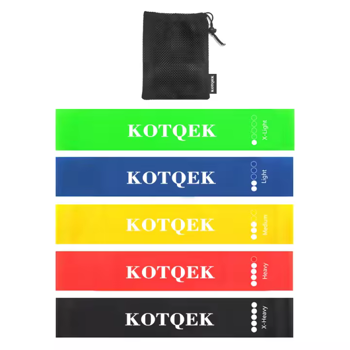 Bandas elásticas de resistencia de Fitness para entrenamiento en casa, bandas de resistencia deportivas para yoga, estiramiento, Pilates, Crossfit, equipo de gimnasio - 1